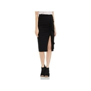 Vince Camuto Womens Ruffled Below Knee Pencil Skirt